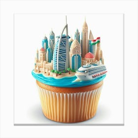 Dubai Cupcake 3 Canvas Print