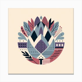 Scandinavian style, Artichoke 3 Canvas Print