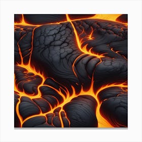 Lava texture 16 Canvas Print