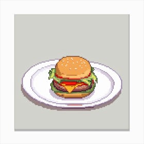 Pixel Art, Pixel Art, Pixel Art, Pixel Art Canvas Print