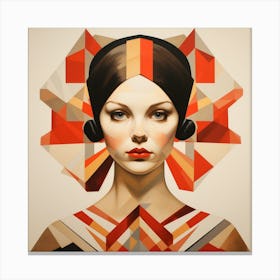 Geometric Polish Woman 01 Canvas Print