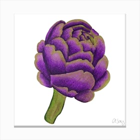 Purple Artichoke Canvas Print