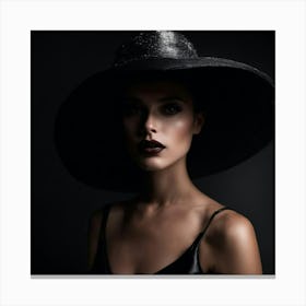 Black Hat Canvas Print