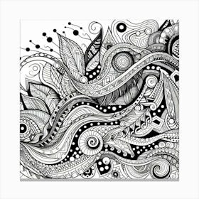 Zen Doodles Canvas Print