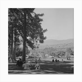 Untitled Photo, Possibly Related To Klamath Falls, Oregon, Sunday Afternoon In The City Park By Russell Lee 2 Canvas Print