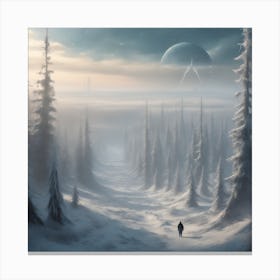 Snowy Forest 16 Canvas Print