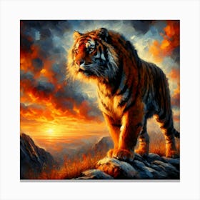 Wild Animal Illustration 348 Canvas Print