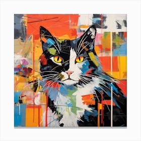 Cat Painting 2 Canvas Print