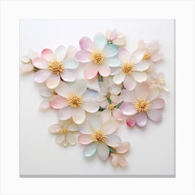 Pink And White Flowers Canvas Print