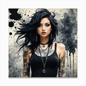 Tattooed Girl 1 Canvas Print