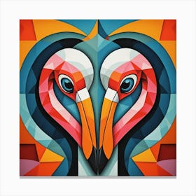 Flamingos Canvas Print