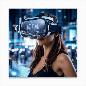 Vr Headset Canvas Print