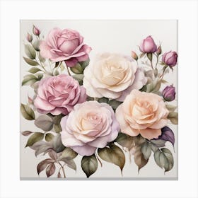 Lovely roses for you Canvas Print