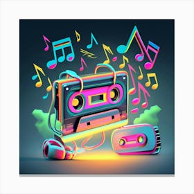 Retro Music Canvas Print