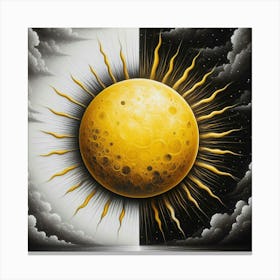 Sun And The Moon 1 Canvas Print