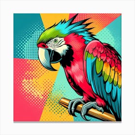 Pop Parrot 8 Canvas Print