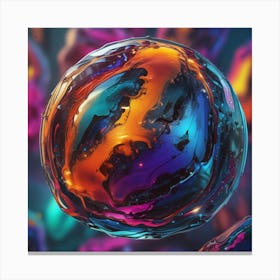 Spheres Of Color Dab does the same Canvas Print