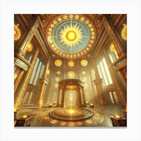 A Majestic View Of The Helios Chambers Canvas Print