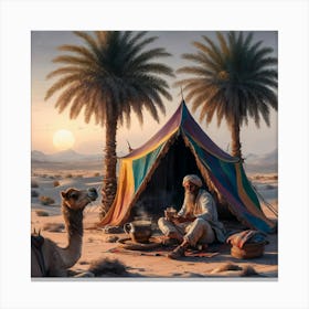 Desert Sunrise Serenity Canvas Print