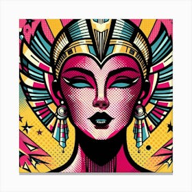 Pop Egyptian Samar Dazzle Canvas Print