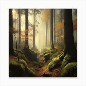 Mossy Forest Canvas Print