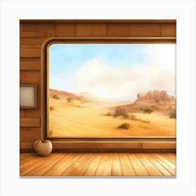 Interior Of A Train Canvas Print