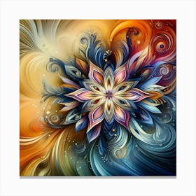 Abstract Flower 5 Canvas Print