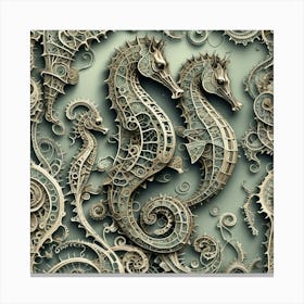 Seahorses 21 Canvas Print