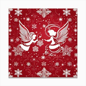 Christmas Angels 1 Canvas Print