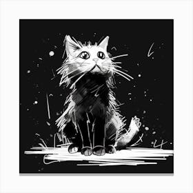 Black Cat 3 Canvas Print