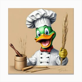 Chef Duck 4 Canvas Print