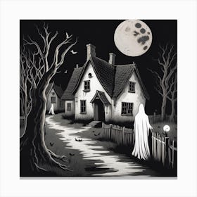 Ghost In The House Canvas Print