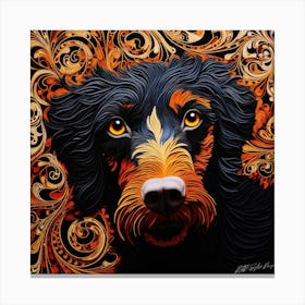 Cute Dog Face - Cute Dog Eyes Canvas Print