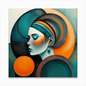 Abstract Of A Woman Canvas Print