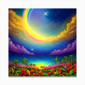 Rainbow In The Sky Canvas Print