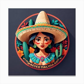 Mexican Girl 50 Canvas Print