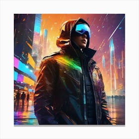 Futuristic Cityscape 98 Canvas Print