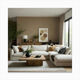 Modern Living Room 48 Canvas Print