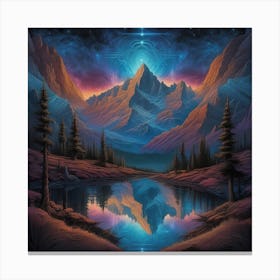 Shining Mountain Canvas Print