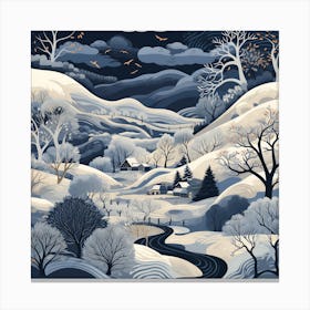 Winter Landscape 2 Canvas Print