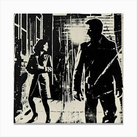 Noir Night Stalker # 3 Canvas Print