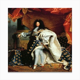 Louis Xiv Portrait Hyacinthe Rigaud 1 Canvas Print