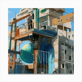 City In The Sky Canvas Print