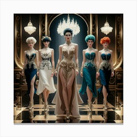 Art Deco Fashion Canvas Print