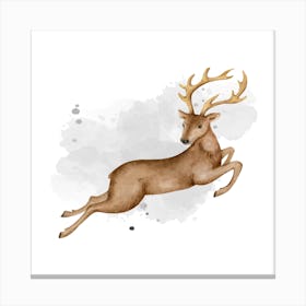 Deer Illustration Canvas Print