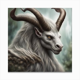 Horned Goat Canvas Print