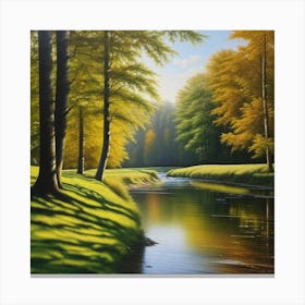 River In The Woods 5 Canvas Print