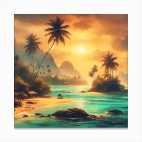 Tropical Paradise 6 Canvas Print