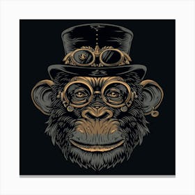 Steampunk Monkey Canvas Print