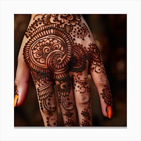 Mehndi Design 2 Canvas Print